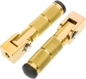 1 Pair Front Rear Footrest Pedal Motorcycle 90° Fixed Folding- Footpegs Modification Accessories Motorcycle Foot Peg Aluminum Alloy