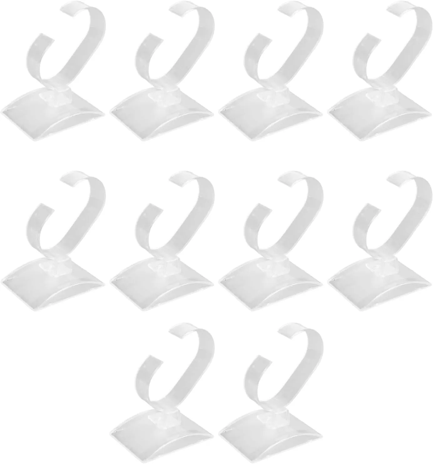 10 Packs C Shaped Transparent Watch Rack Acrylic Watch Display Stand for Home Store