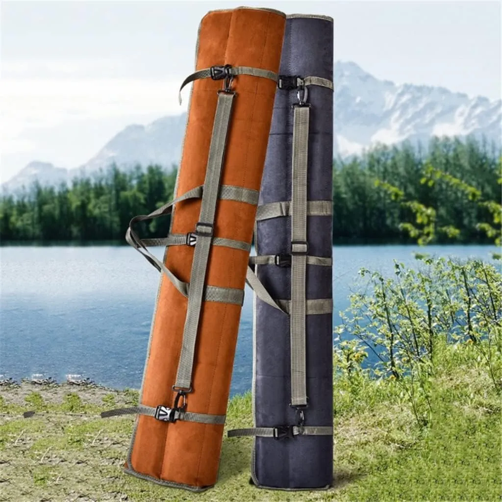 120cm 130cm 150cm Waterproof Fishing Rod Bag Portable Single Layer Case Fishing Tackle Storage Accessories Roll Up Bag(Blue,150cm)