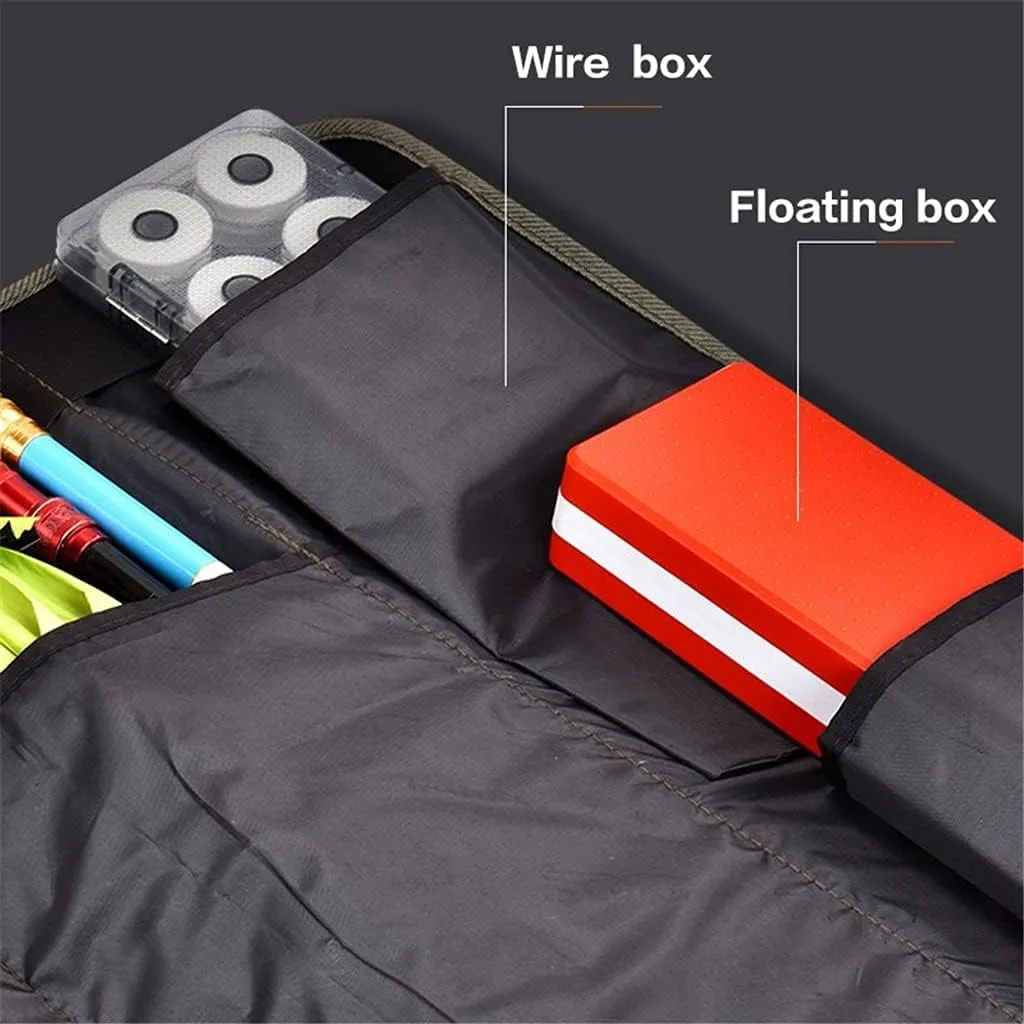 120cm 130cm 150cm Waterproof Fishing Rod Bag Portable Single Layer Case Fishing Tackle Storage Accessories Roll Up Bag(Blue,150cm)