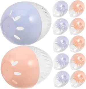 12Pcs Transparent Plastic Watch Box Organizer Portable Egg Shape Clear Watch Holder for Display and Storage Lightweight Minimalist Design for Watches and Jewelry Packing