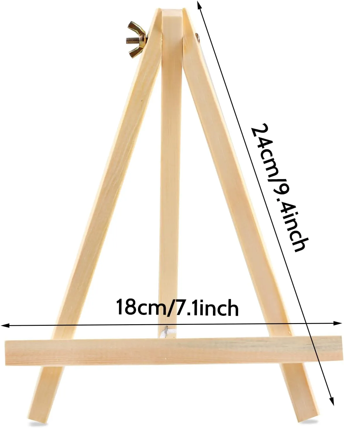 12PCS Wood Easels, 9 Inches Tabletop Easels, Art Craft Painting Easel Stand for Artist Adults Students