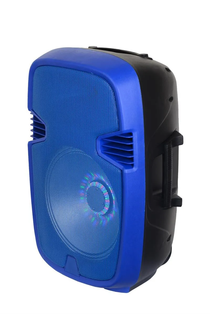 15" Portable Bluetooth DJ Speaker with Stand BC-IQ-3415DBT-BL