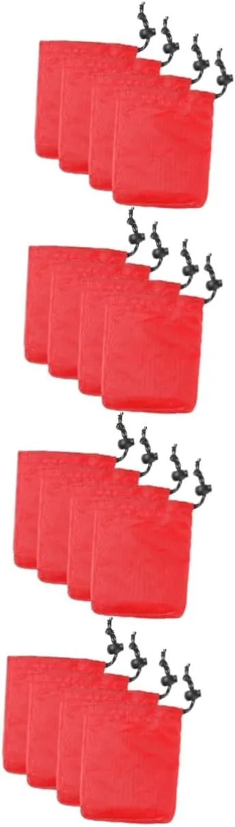 16pcs Portable Drawstring Storage Bags for Small Sundries Lightweight for Family Travel Camping and Home Organization