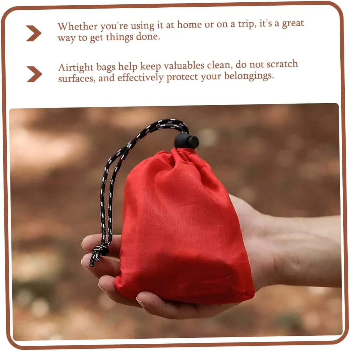 16pcs Portable Drawstring Storage Bags for Small Sundries Lightweight for Family Travel Camping and Home Organization