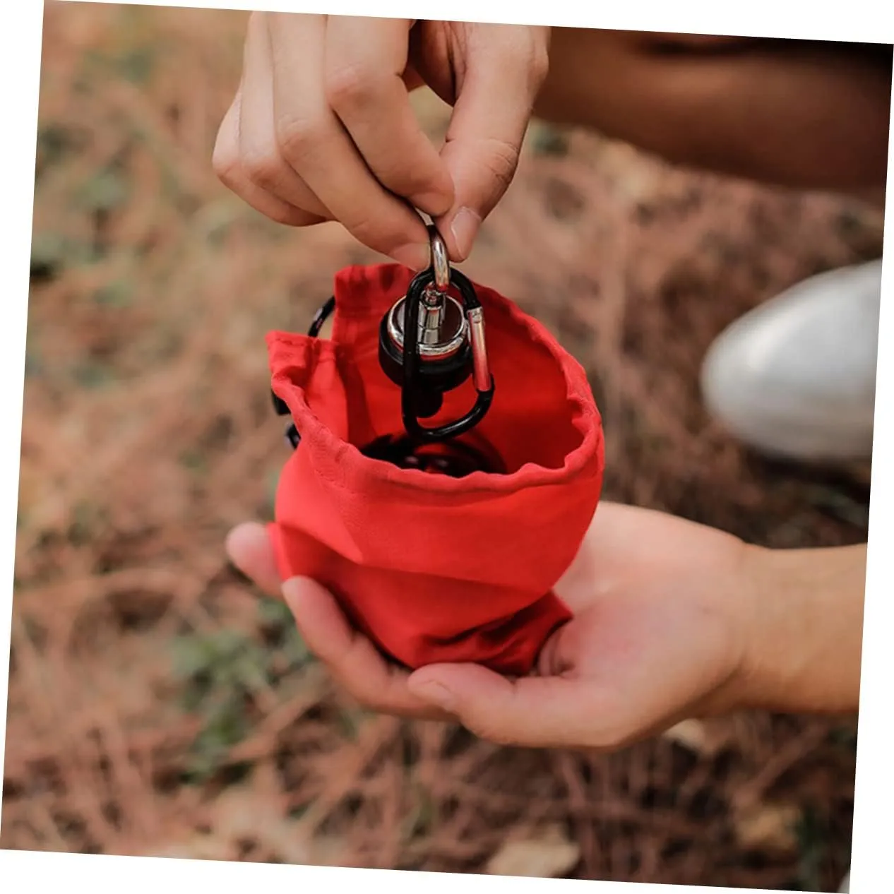 16pcs Portable Drawstring Storage Bags for Small Sundries Lightweight for Family Travel Camping and Home Organization