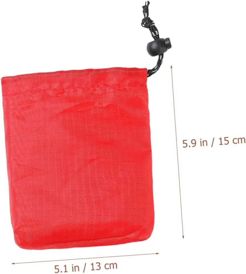 16pcs Portable Drawstring Storage Bags for Small Sundries Lightweight for Family Travel Camping and Home Organization