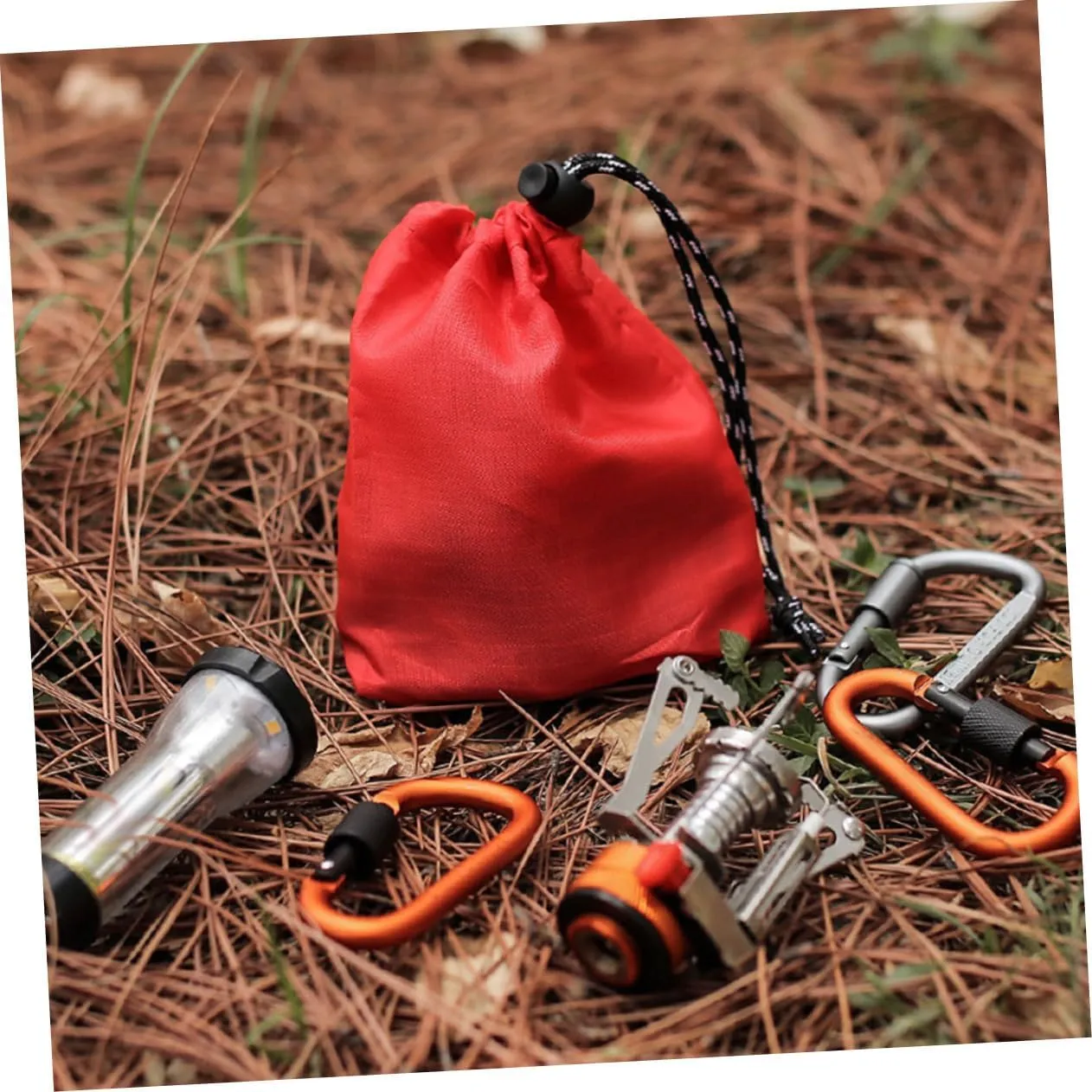 16pcs Portable Drawstring Storage Bags for Small Sundries Lightweight for Family Travel Camping and Home Organization