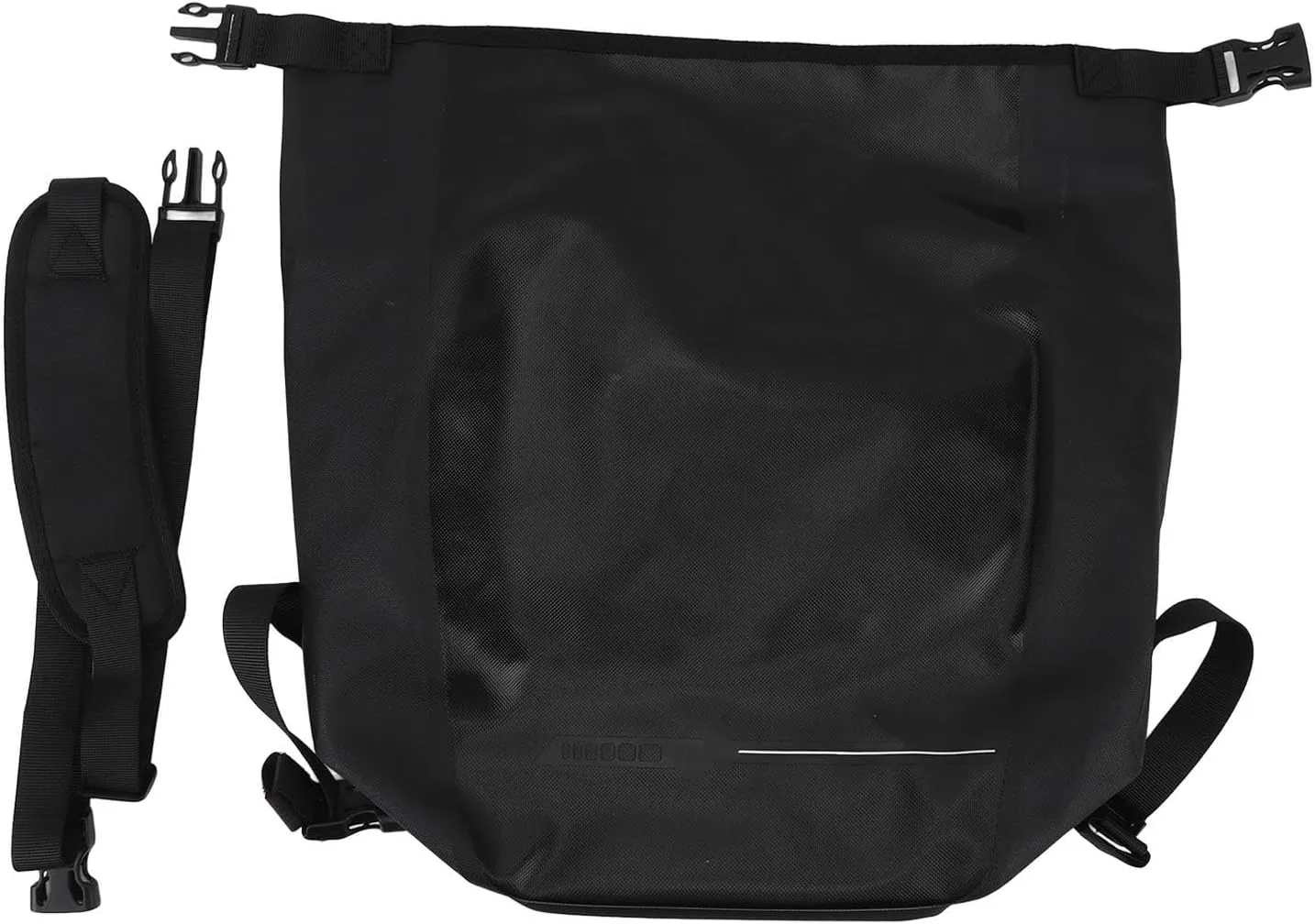 18L Waterproof Rear Rack Bag, 840D Nylon TPU Material, Reflective High Visibility, Downward Folding Closure Design for Road Mountain Cycling Traveling Commuting