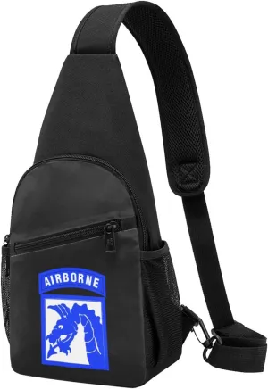 18th Airborne Corps Unisex Chest Bag Lightweight Crossbody Shoulder Bag Travel Pocket