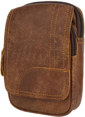 1pc Leather Waist Pouch for Outdoor Sports Multi-functional Retro Style Waist Bag Lightweight and Design for Easy Carrying of Essentials