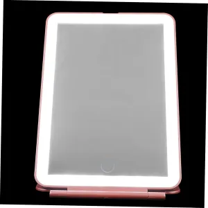 1set Portable Led Makeup Mirror USB Charging Detachable Touch Lighted Vanity Mirror Compact Folding Design for Travel Elegant for Daily Makeup