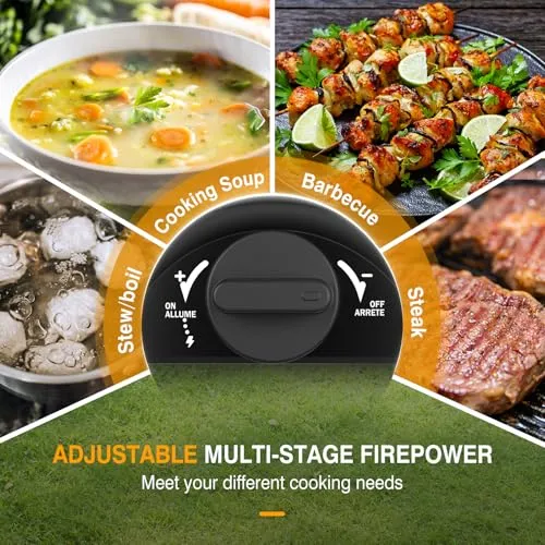 2-Burner Camping Stove Foldable,Portable Propane Camp Stove