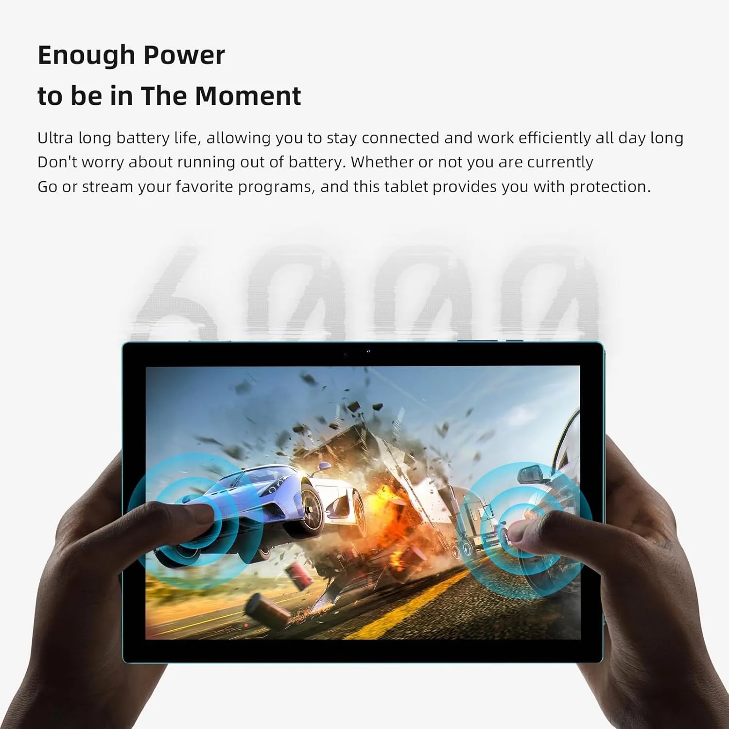 2 in 1 Tablet 10 Inch Android 14 OS Tableta, Tablets with Keyboard, Mouse, Case, Stylus, 64GB ROM 8GB RAM, 2MP 8MP Dual Camera, Quad Core Processor, 6000mAh Battery, 10.1 in FHD Tab Navy.