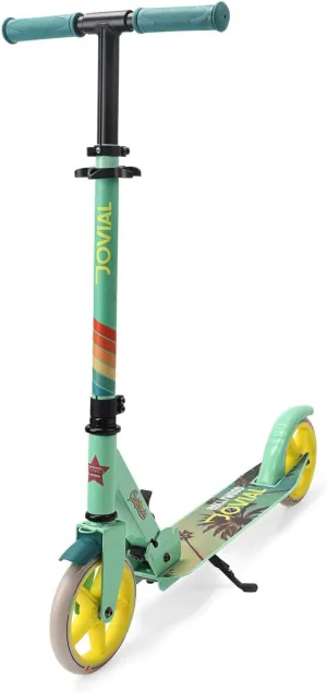 2-Wheel Folding Kick Scooter - Compact Foldable Riding Scooter for Teens w/ Adjustable Height, Alloy Anti-Slip Deck, 7” Wheels, Mud Guard Front Wheel