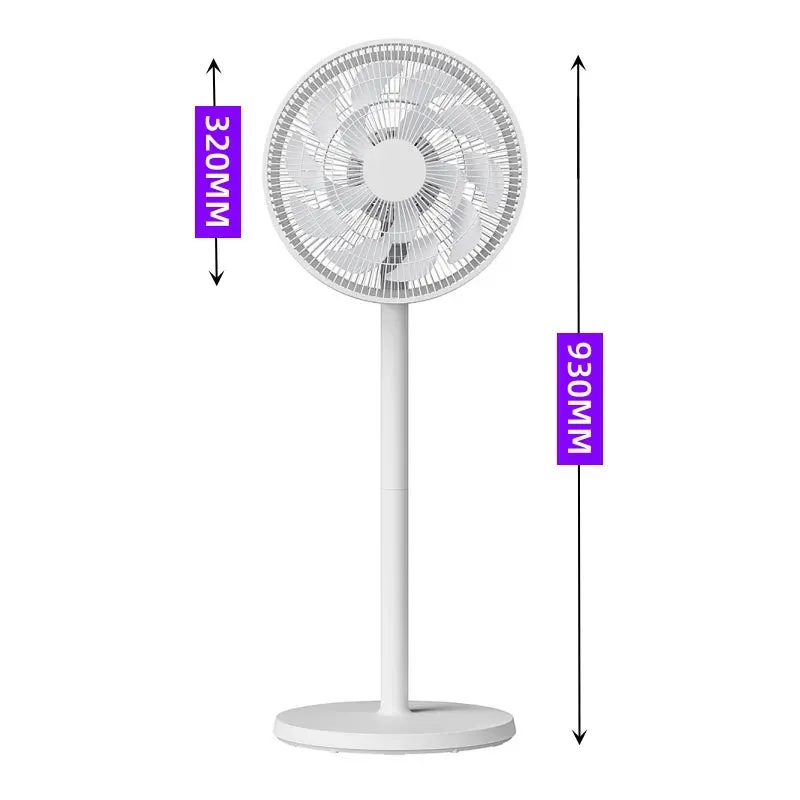 2023 Household Vertical Floor Fan With Remote Control Air Circulation Fan 90 ° Shaking Head Table Vertical Floor Standing Fan