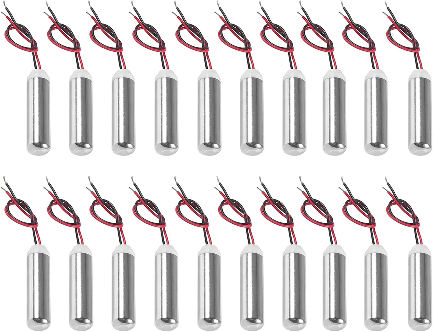 20pcs DC Coreless Motor 7mmx25mm Micro Waterproof Vibration Miniature Vibrating 8000-24000rpm Motor for Electric Toothbrush Toys