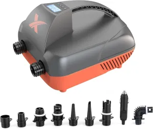 20PSI High Pressure Paddle Board Pump, Quick Electric Air Pump, Intelligent Dual Stage Inflation Deflation Auto-Off, 12V DC Car Connector, Portable SUP Pump for Inflatable Stand Up Paddle Board