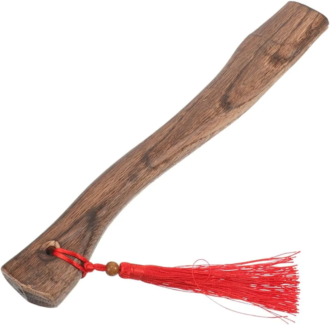 2pcs Ergonomic Hatchet Axe Handle Wooden Axe Part for Outdoor Activities Wood Cutting