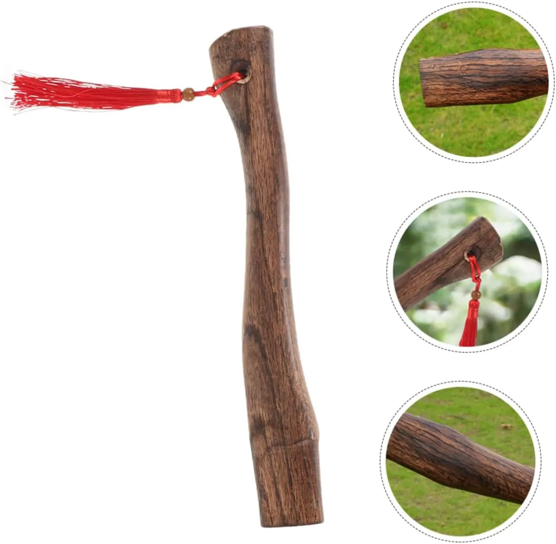 2pcs Ergonomic Hatchet Axe Handle Wooden Axe Part for Outdoor Activities Wood Cutting