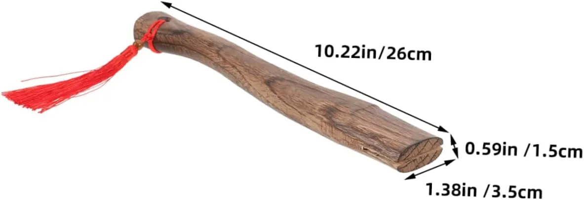 2pcs Ergonomic Hatchet Axe Handle Wooden Axe Part for Outdoor Activities Wood Cutting