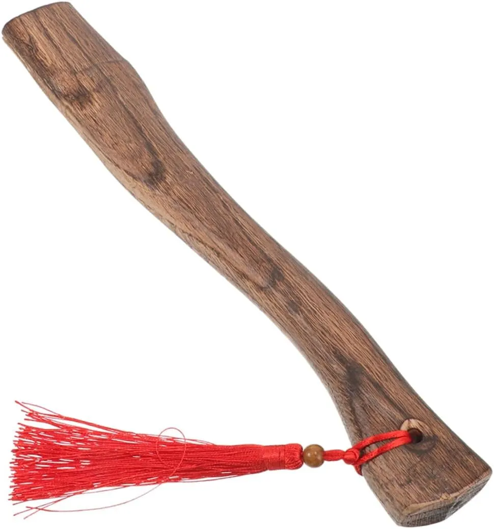 2pcs Ergonomic Hatchet Axe Handle Wooden Axe Part for Outdoor Activities Wood Cutting