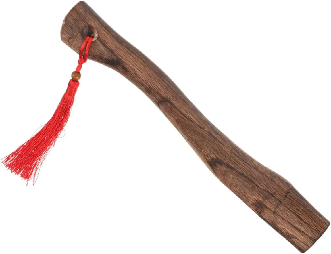 2pcs Ergonomic Hatchet Axe Handle Wooden Axe Part for Outdoor Activities Wood Cutting