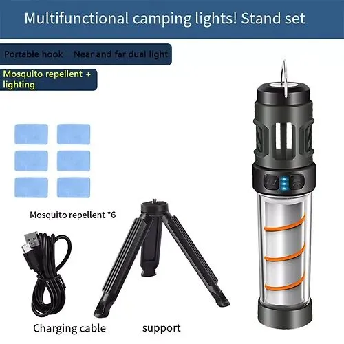 3 in 1 Outdoor Mosquito Repeller Camping Tent Light Lantern Flashlight
