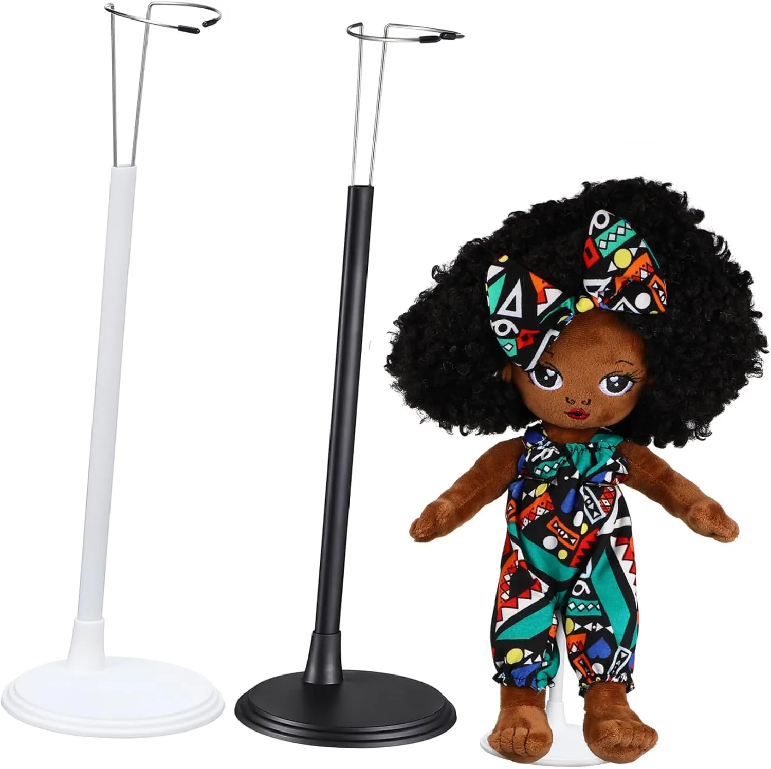 3 Pcs Doll Stands Multi Functional Display Rack Figures Dolls Includes Stands Support for Dress Puppet Showcases