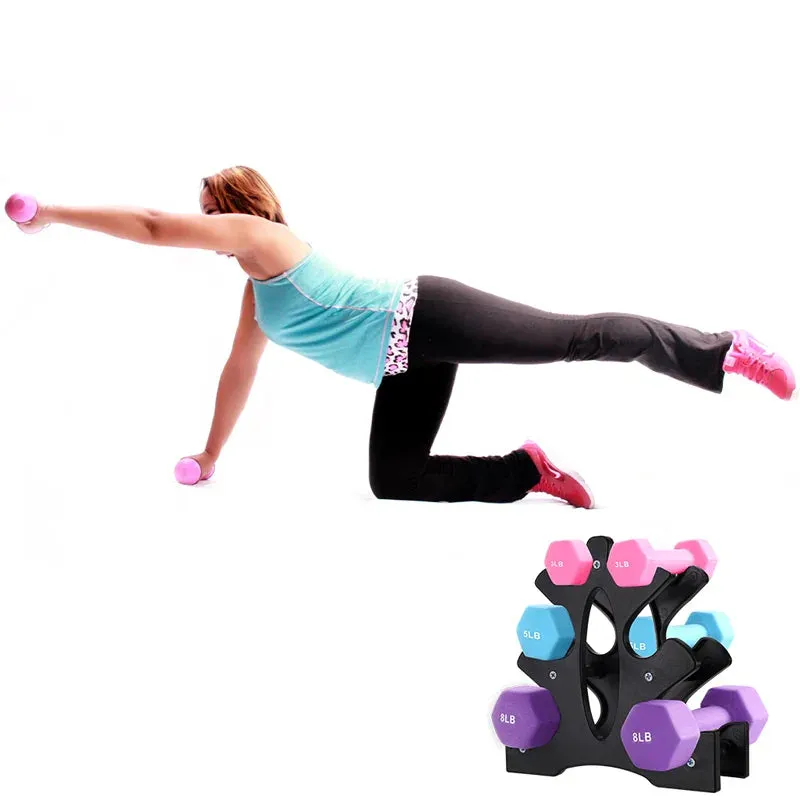 3-Tier Dumbbell Rack Stand | Durable & Compact Weight Holder