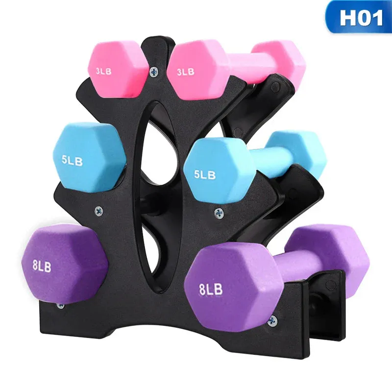 3-Tier Dumbbell Rack Stand | Durable & Compact Weight Holder