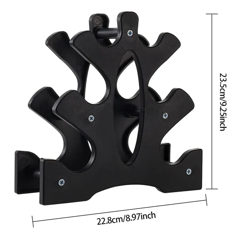 3-Tier Dumbbell Rack Stand | Durable & Compact Weight Holder