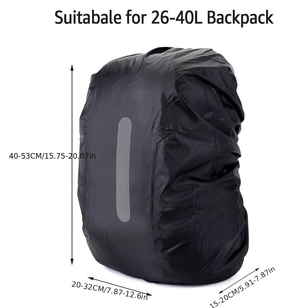 30-40L Waterproof Backpack Rain Cover with Reflective Design
