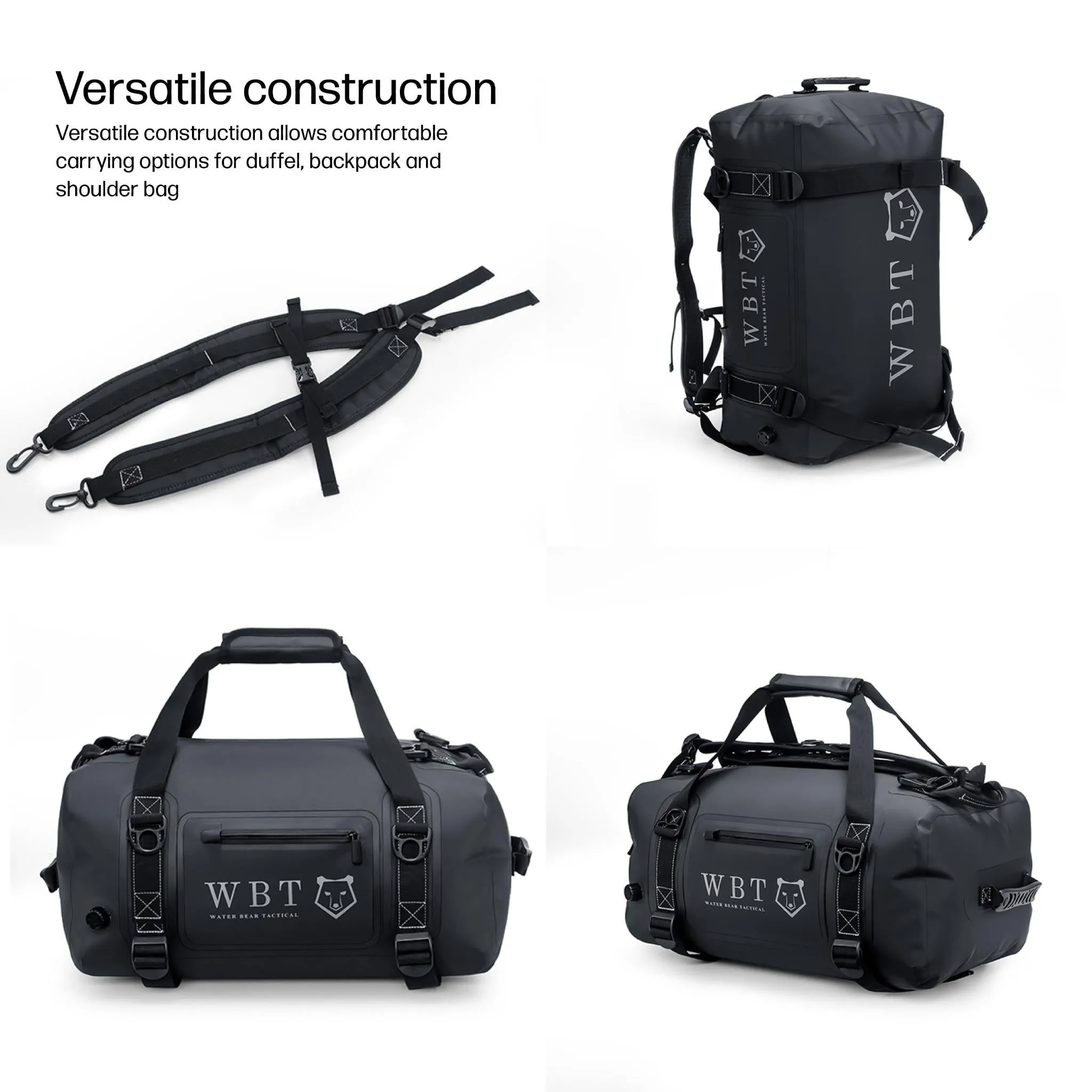 35L Roll Top Waterproof Backpack