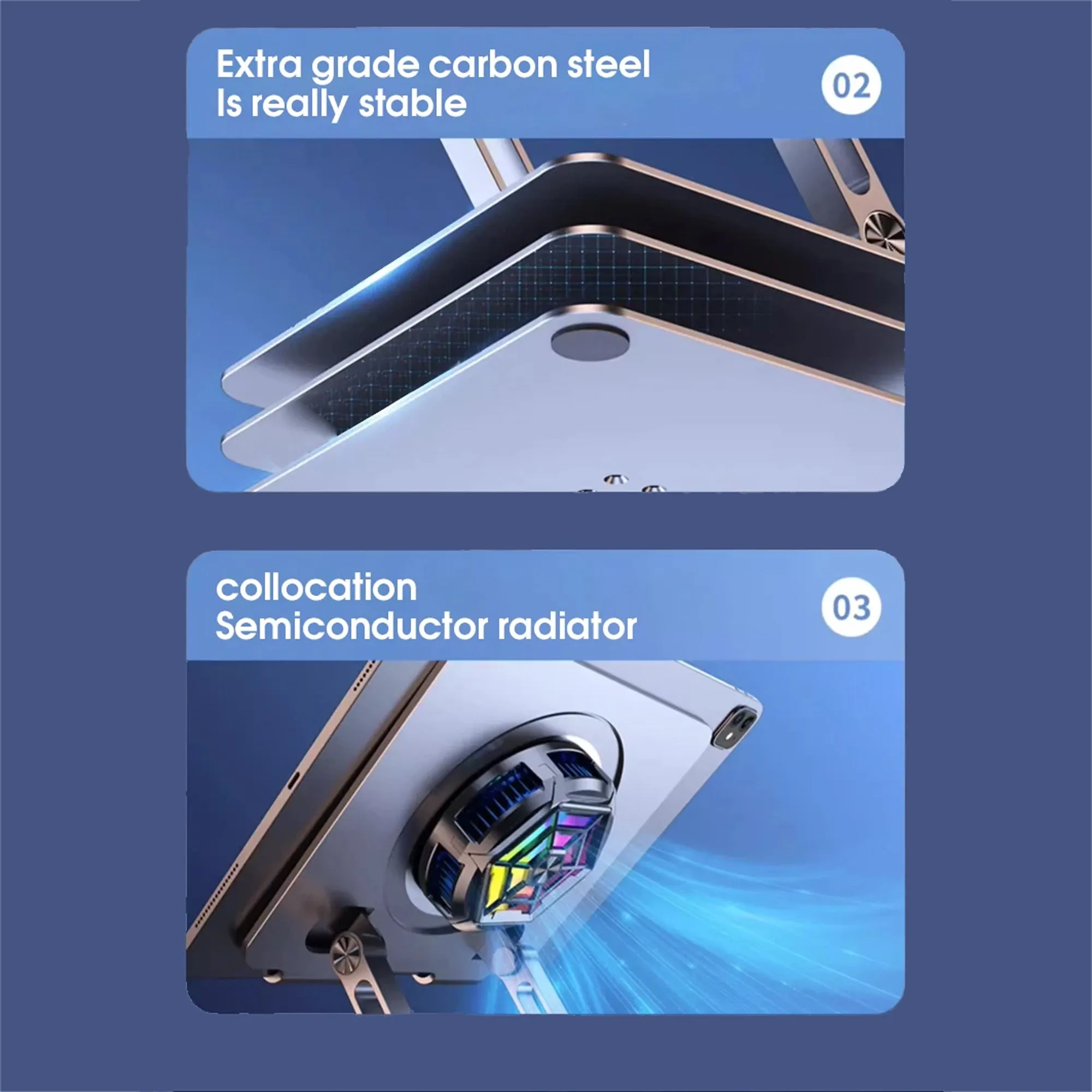360° Rotating Tablet Stand Metal Alloy