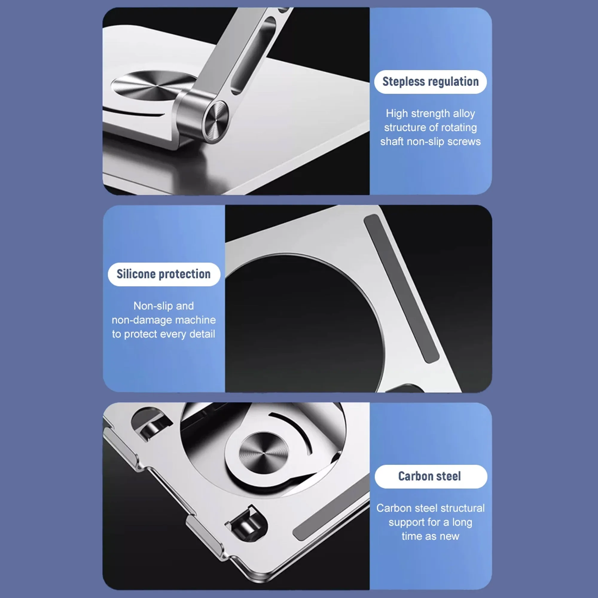 360° Rotating Tablet Stand Metal Alloy