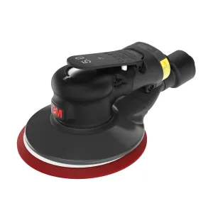 3M Xtract Random Orbital Sander, Pneumatic 88943, 5 in, with Central Vacuum Attachment, 5/16 in Orbit, Ergonomic and Lightweight ROS, .28 HP (209W) Motor