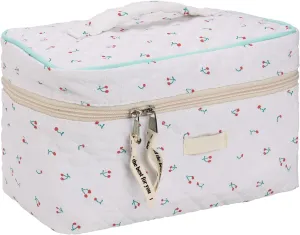 3PCS Makeup Bag Cosmetic Bag for Women,Cotton Large Travel Makeup Organizer Bag,Toiletry Bag for Women for Toiletries Accessories Brushes