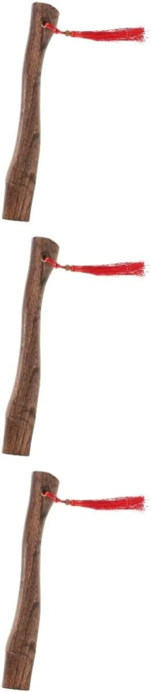 3pcs Wooden Axe Handle Replacement for Hatchets High Hardness Handle for Woodworking Camping Tools and Outdoor Activities Craftsmanship for Cutting Firewood and Logs