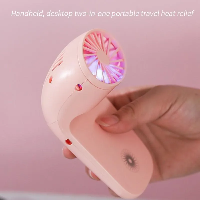 4814 Portable Mobile Phone Holder Fan  Personal Fan Multi- Function Fan Handheld Charging Fan