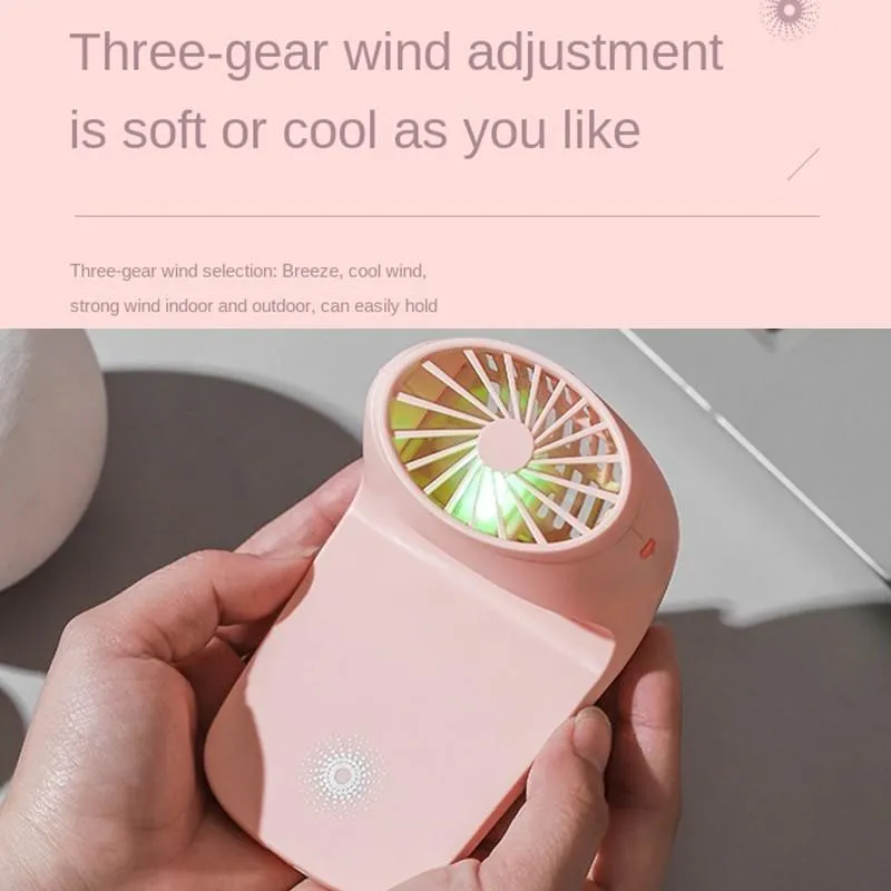 4814 Portable Mobile Phone Holder Fan  Personal Fan Multi- Function Fan Handheld Charging Fan
