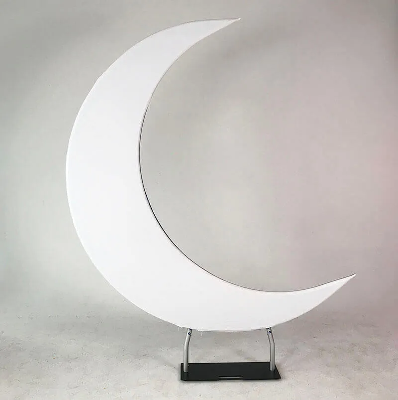 6.5ft Portable Crescent Moon Shape Stand for Baby Showers & Birthday & Wedding Events