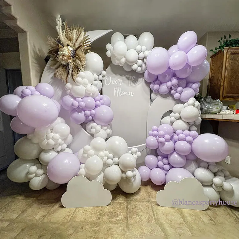 6.5ft Portable Crescent Moon Shape Stand for Baby Showers & Birthday & Wedding Events