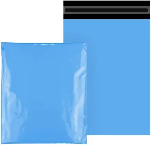 6.5"x10" (17cm x 26cm) 200pcs Sky Blue Poly Bag Mailers Plastic Packaging Mailing Shipping Bag Waterproof and Tear-Proof Strong Self Adhesive Multipurpose Envelope Small Medium Large