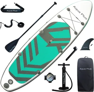 6inches Thick Inflatable SUP for All Skill Levels Stand Up Paddle Board,Paddle,Pump,ISUP Travel Backpack, Leash,Shoulder Strap,Youth,Adult Inflatable Paddle Board
