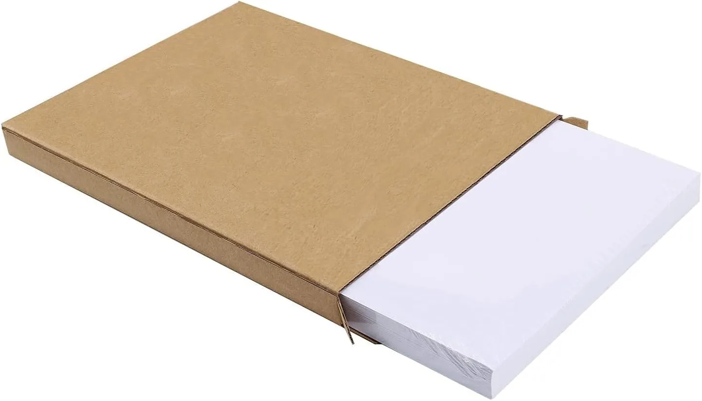 8.5" x 5.5" Shipping Labels 1000 Labels, PAPRMA Half Sheet Shipping Mailing Labels for Laser & Inkjet Printers, Self-Adhesive Large Shipping Labels 2 Per Page - Square Corner Labels Blank (500 Sheets)