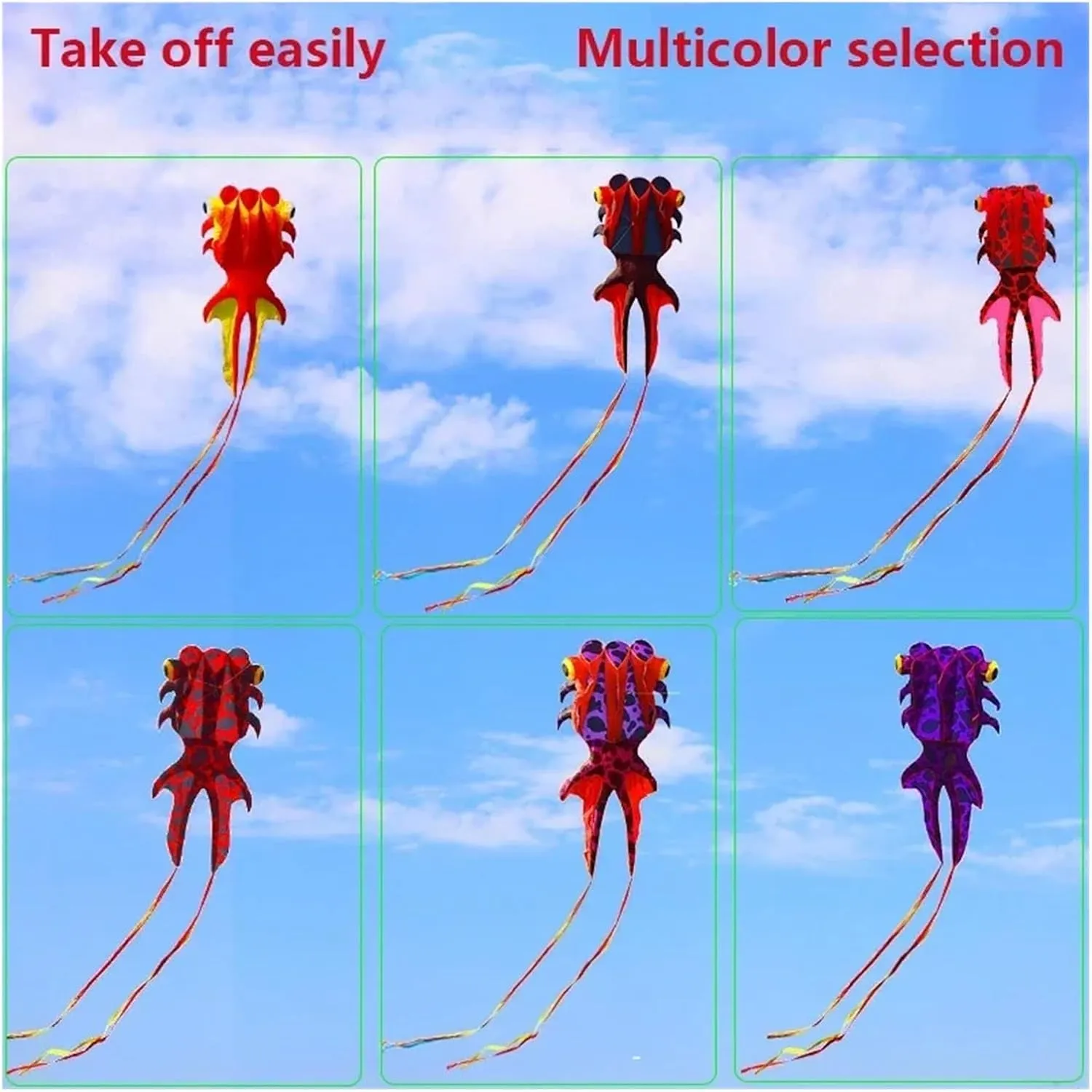 8M 3D Software Kite, Big Goldfish Adult Outdoor Large Flying Long-Tail Kites, Easy to Fly Tear Resistant Waterproof Material