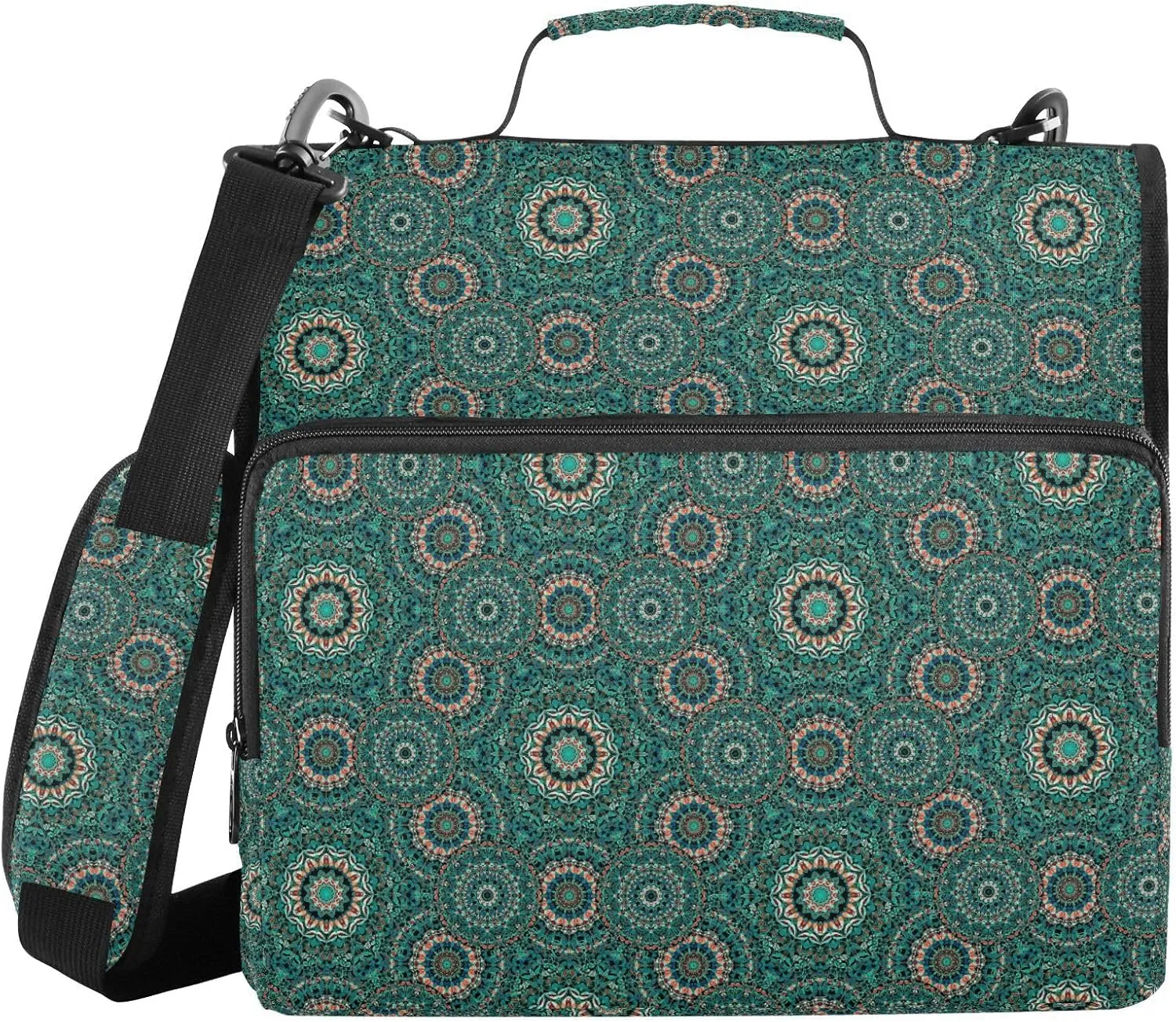 Abstract Mandala Arabian Binder Bag 3 Ring Binder Trapper Keeper Zipper Binders Organizer for Office