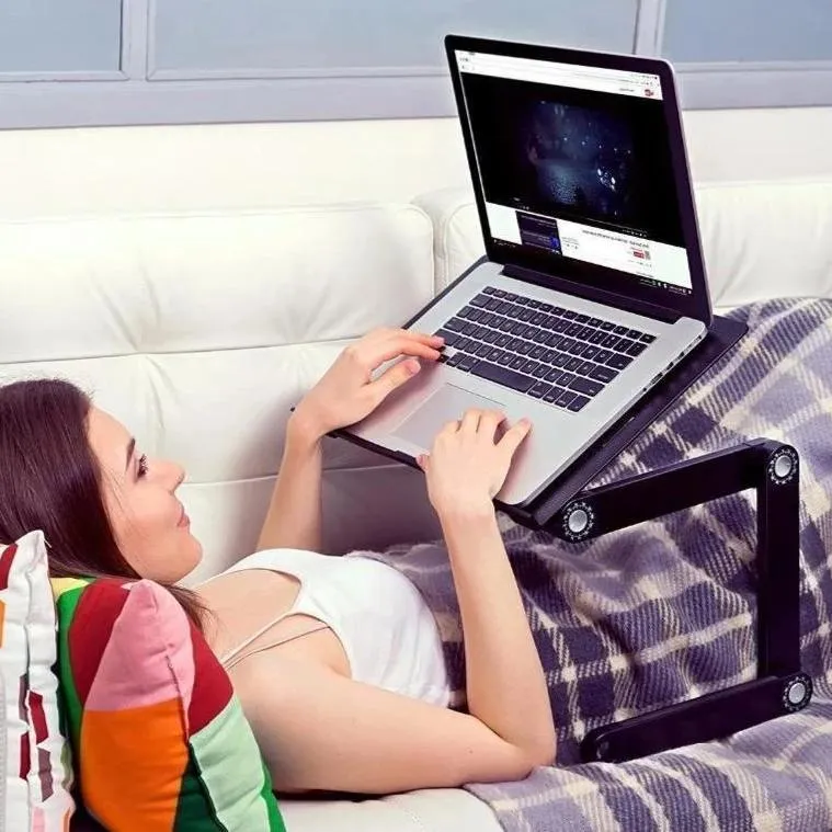 Adjustable Portable Laptop Stand Holder Table Tray For Bed