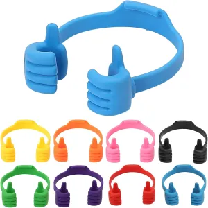 Adjustable Thumbs up Lazy Cell Phone Stand for Desk, Portable Cell Phone Stand for iPhone iPad Huawei, Cool Gadgets Fun Gifts for Teenager Boys (Thumbs up Lazy, 8, Piece)